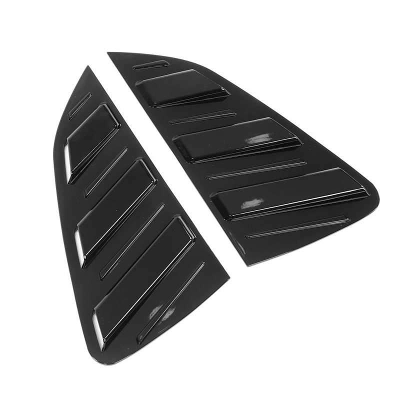 Side Window Louver Black ABS Plastic Rear Window Shutter Dustproof for Modification