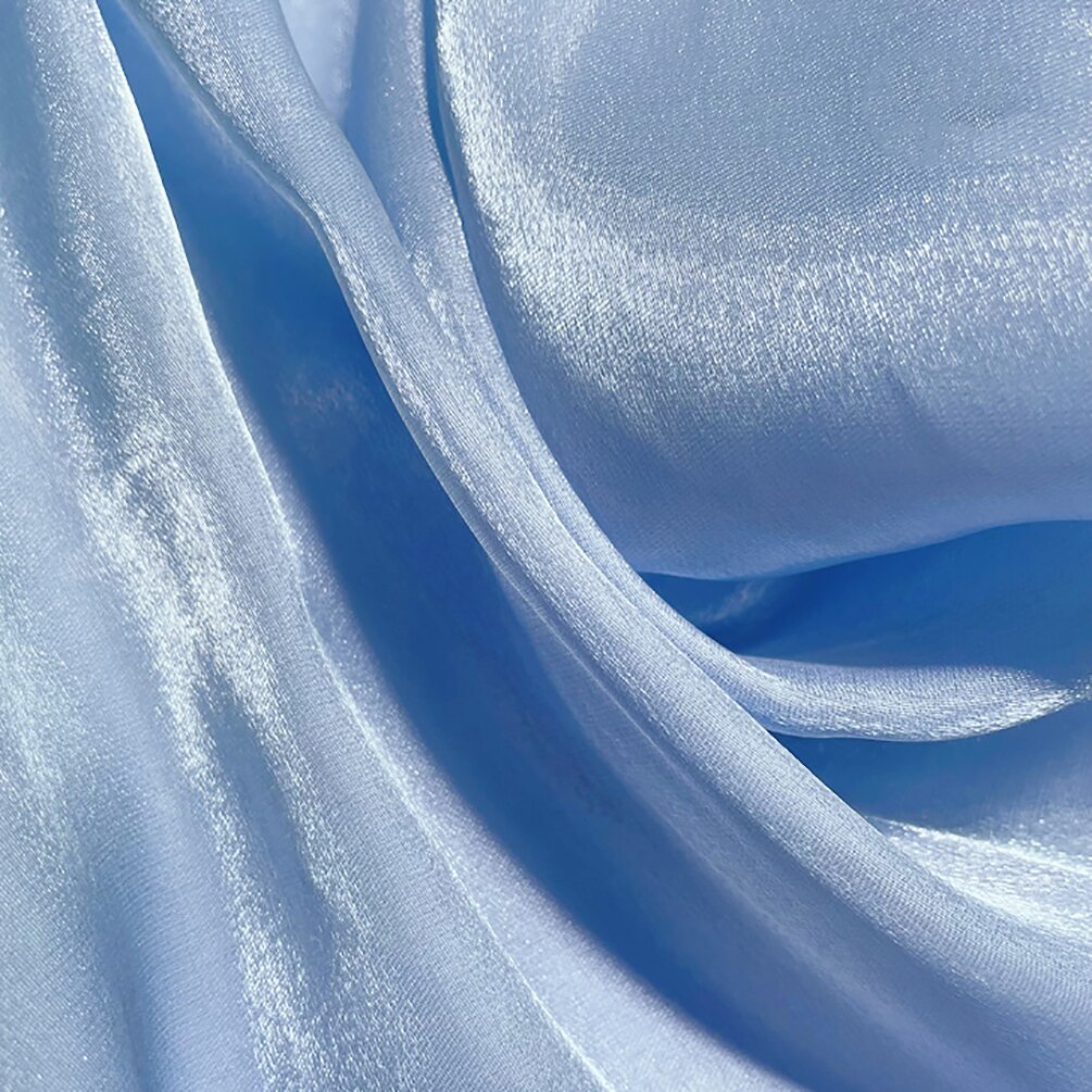 Kolorowa jednokolorowa tkanina z organzy przędzy sukienka Organza suknia ślubna tkanina do szycia Diy 50cm x 150cm: 6