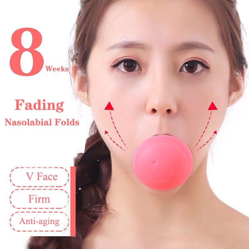 Face-Lifting&amp;Tightening Face Double Chin Masseter Removal Facial Muscle Breathing Exercise Massage Trainer Accessories