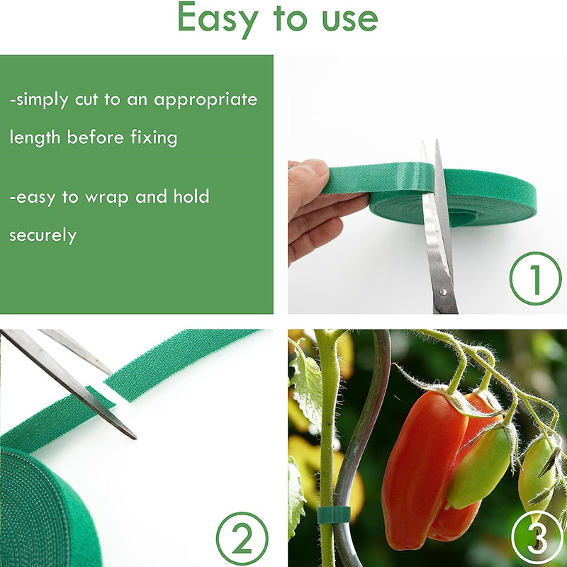 10M/5M/2M Grün Garten Schnur Anlage Krawatten Nylon Anlage Verband Garten Haken Schleife Bambus riet wickeln Unterstützung Garten Zubehör