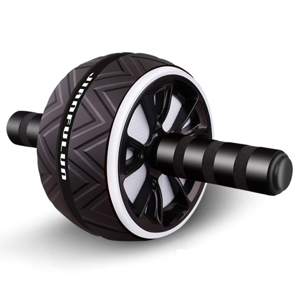 Double-wheeled Updated AB Abdominal Press Wheel Rollers Crossfit Gym Exercise Equipment for Body Building Fitness: White