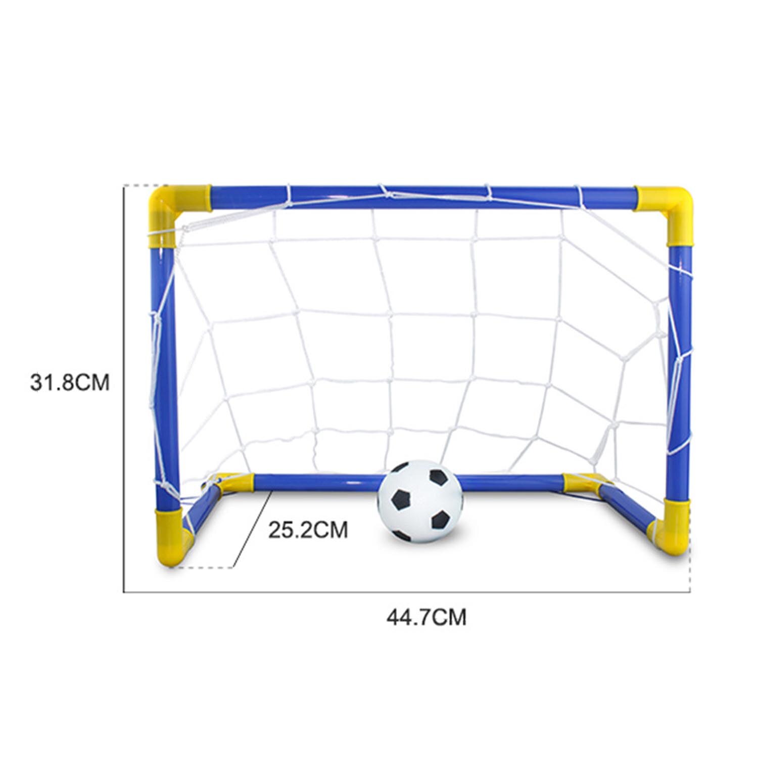 Kinderen Vouwen Voetbal Doel Set Met Bal Luchtpomp Voor Kinderen Parken Strand Outdoor Indoor Sport Spel Speelgoed 44.7X25.2X31.8 Cm