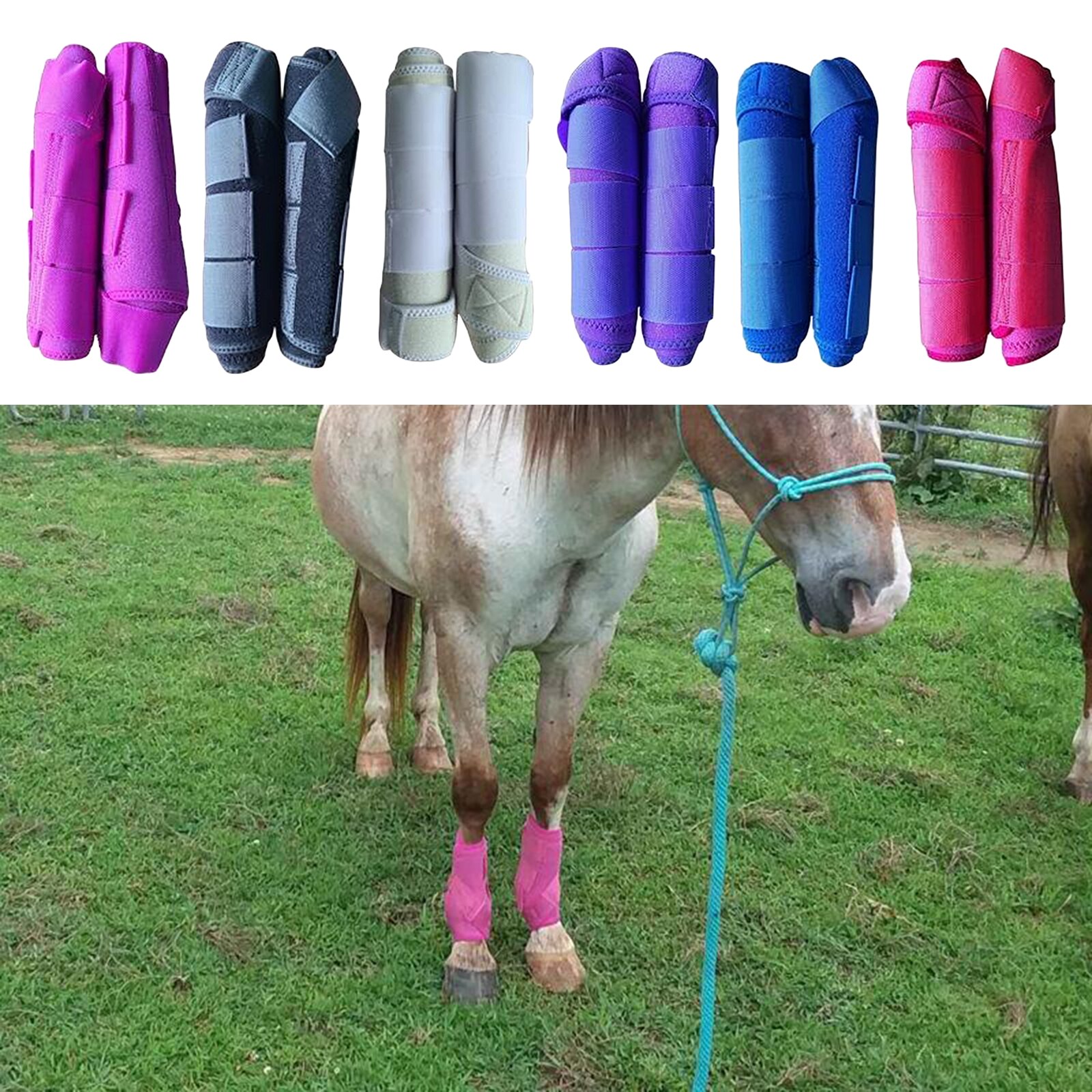 Hest benbeskytter senestøvle beskytter springstøvle børstning udendørs sport