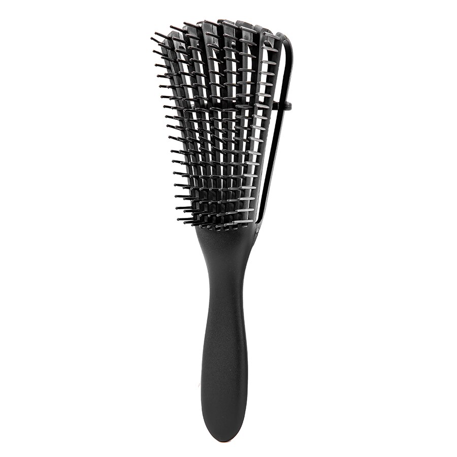 Hair Detangling Brush For Easy Detangler Curly Hair Scalp Massage Hair Comb For Afro Textured Wet Dry Kinky Wavy Hair Women: Bazhua Black