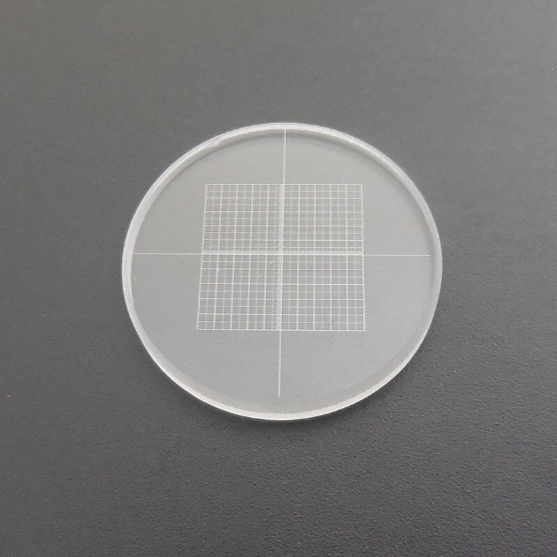 DIV0.05 Microscoop Oculair Grid-Micrometer Kalibratie Slides Meten Glas Voor Microscopen Micrometer