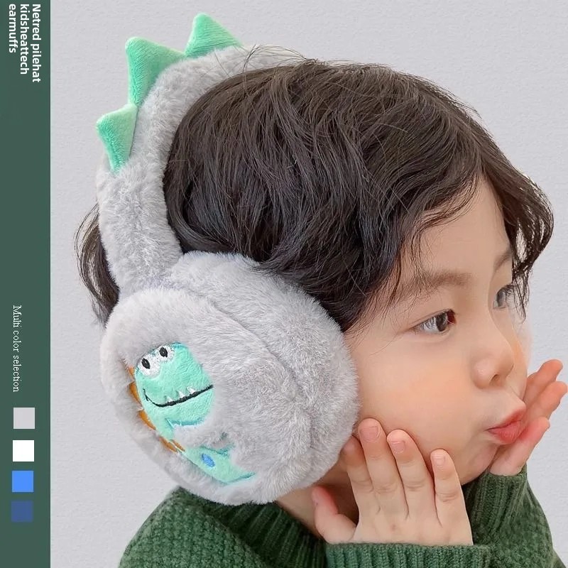 Kids Warm Ear Muffs Korean Style Ear Warming Anti-Cold Cute Baby Winter Ear Cover Small Dinosaur Ear Bag Ear Cover