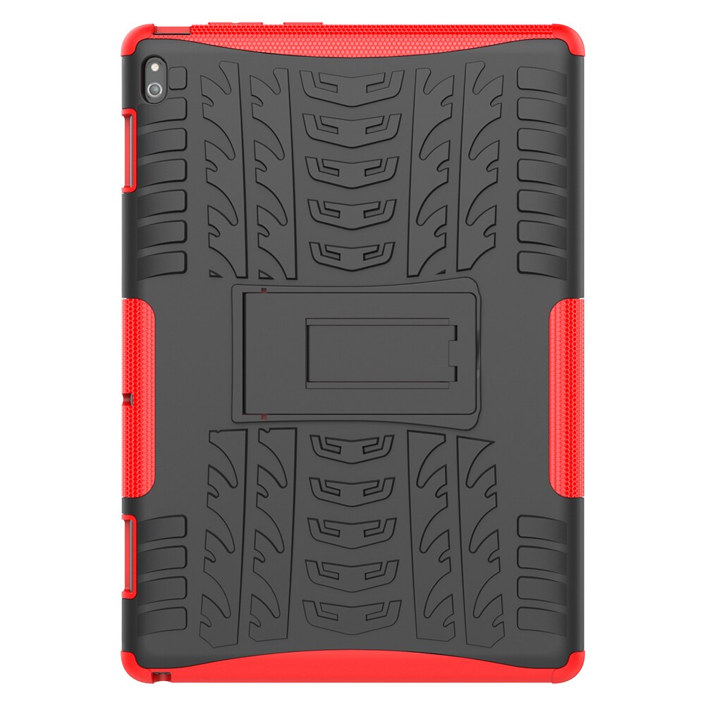 For Lenovo Tab E10 Case 10.1 inch TB-X104F TB X104F Case Shockproof Armor TPU+PC Hybrid armor Stand Tablet Cover: Red