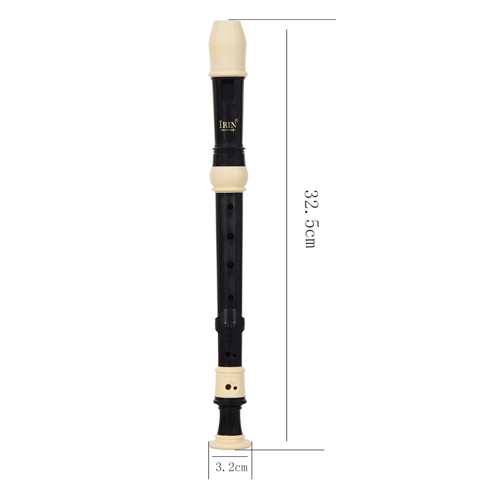 IRIN ABS Alto Recorder 8 Loch Barock Stil Recorder Abnehmbare mit Finger Rest und Tragetasche Klassenzimmer Wind Instrumente