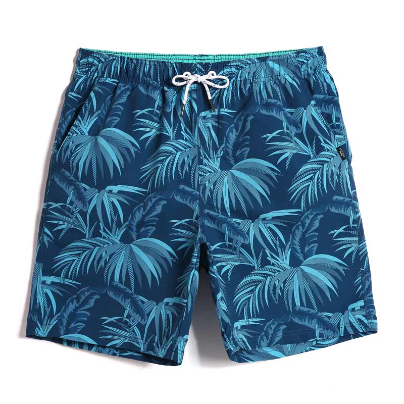 Badpak mannen zomer sneldrogende zwembroek badpak camouflage hawaiian board shorts plus size liner slips: 3XL (waist 37-39 in)