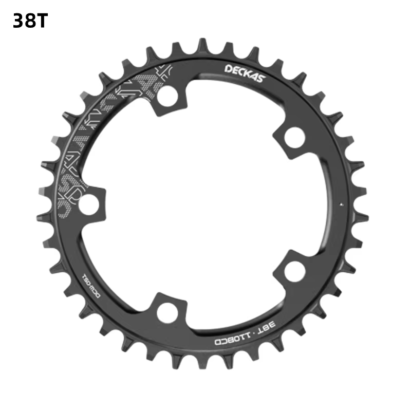 DECKAS 110BCD Kettingblad Voor Shimano Crown Ronde Zwart 36T 38T 40T 42T 44T 48T 50T 52T 54T Tandwiel Kettingwiel Voor 110mm Crankstel