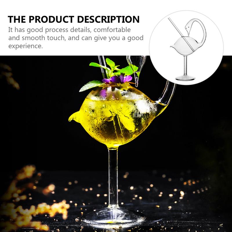 178ML Cocktail Glass Champagne Glass Cup Swan Shaped Cocktail Glass Wine Glass Bar Pub Martini Glasses