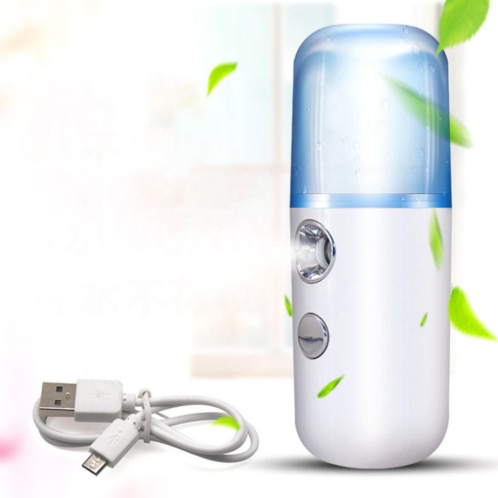 Portable Mini Mist Spray Facial Moisturizing USB Rechargeable Beauty Instrument Face Humidifier Daily Cooling Water Sprayer