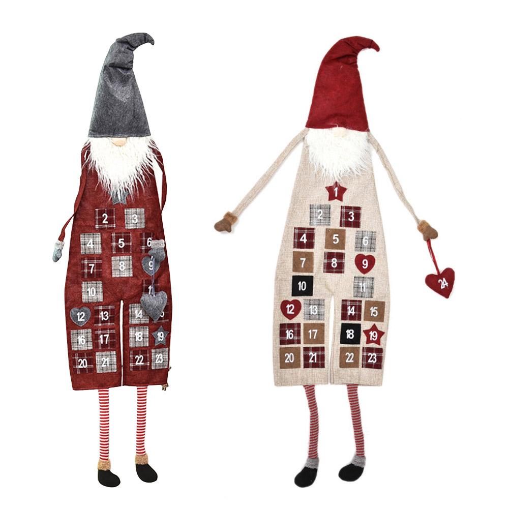 Julekalender vægophæng udsøgt julemandsfilt kalender rudolph nedtællingskalender dekoration til hjemmekontoret