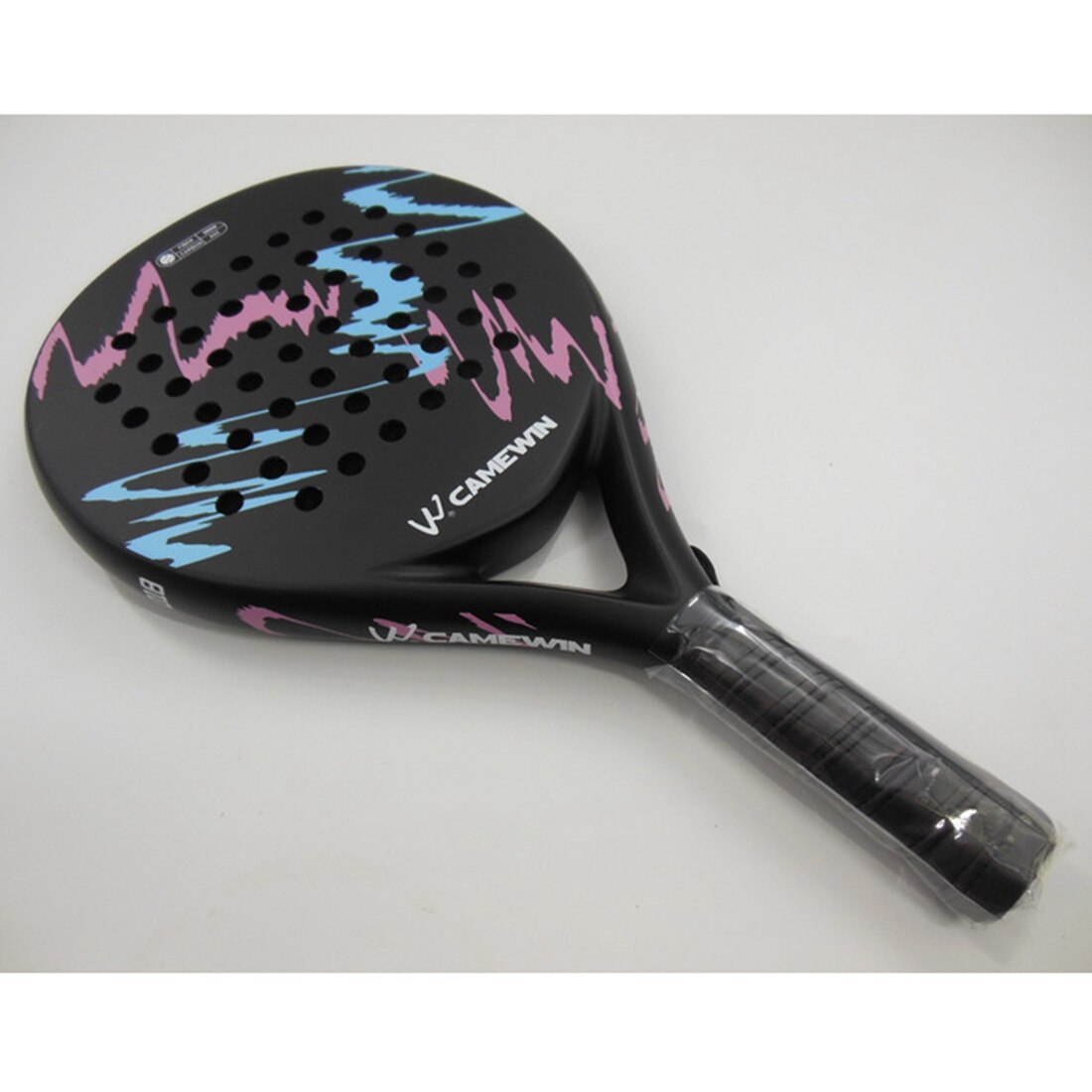 -CAMEWIN 4018 Padel Racket Tennis Carbon Fiber Soft EVA Face Tennis Paddle Racquet Racket With Padle Bag Cover
