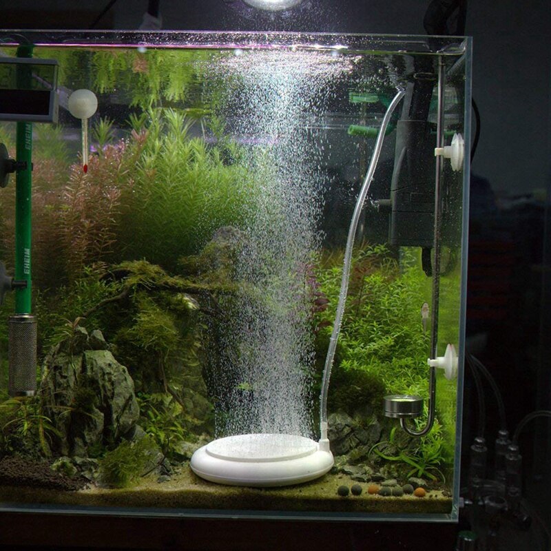 Aquarium Lucht Steen Kit, Vis Tank Waskolf, Nano Oven Rookkanaal Ronde Lucht Steen Disk Set Voor Hydrocultuur, kleine Belletjes, Ultra-Hoge