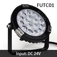Milight 9W Rgb + Cct Led Tuin Licht DC24V/AC86 ~ 265V IP65 Waterdichte Outdoor Led Verlichting wifi Compatibel 2.4G Draadloze Afstandsbediening: FUTC01