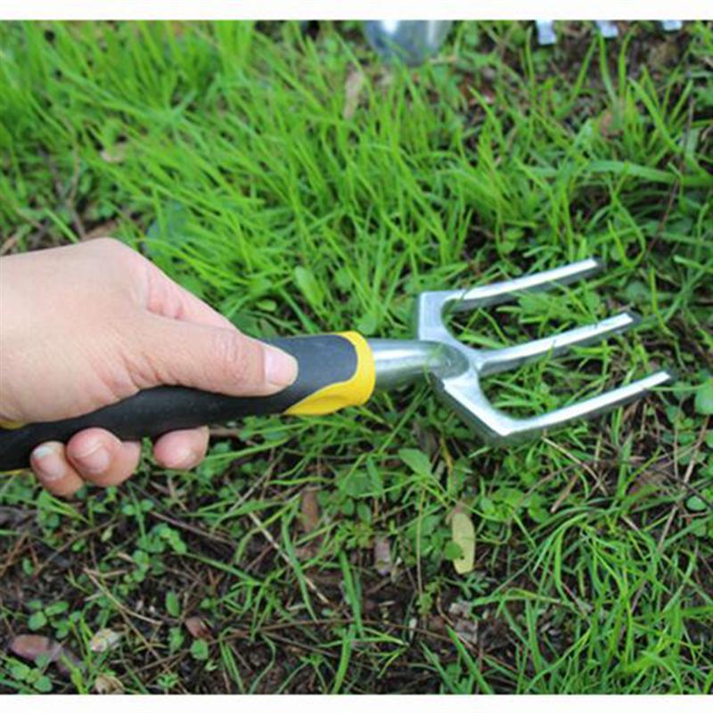 1 pc petite plantation jardinage main fourche outil acier inoxydable râteau pour bonsaï Pot plante légume repiquage fleur