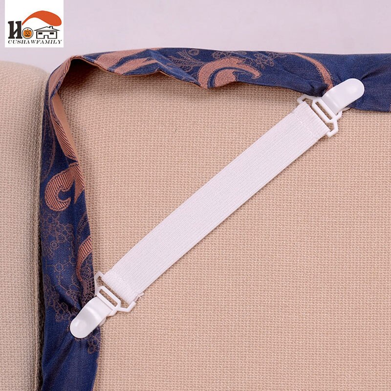 CUSHAWFAMILY 4 pcs Multipurpose Verstelbare Laken Koord Haak Lus Riem Bevestigingsmiddelen Matras Elastische Houder Clip Grijpers Tool