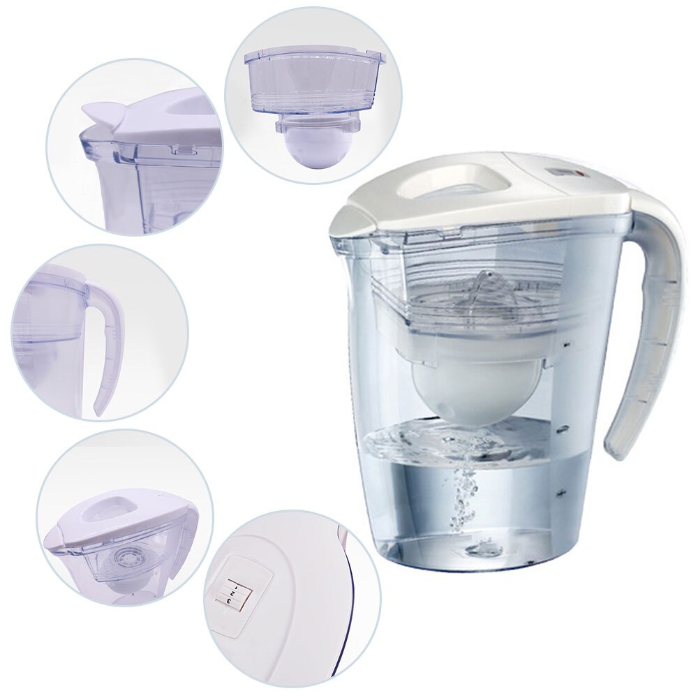 2.25L Net Kettle Water Healthy Filter Pitcher Clean Cup Filtration Replacement System Water Filter Pitcher For Kitchen Office