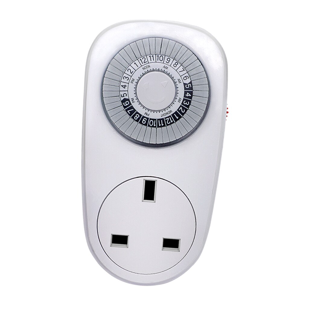 24H, Control mecánico, salida de luz, temporizador, intervalo de hogar, reloj, placa de pared, UK