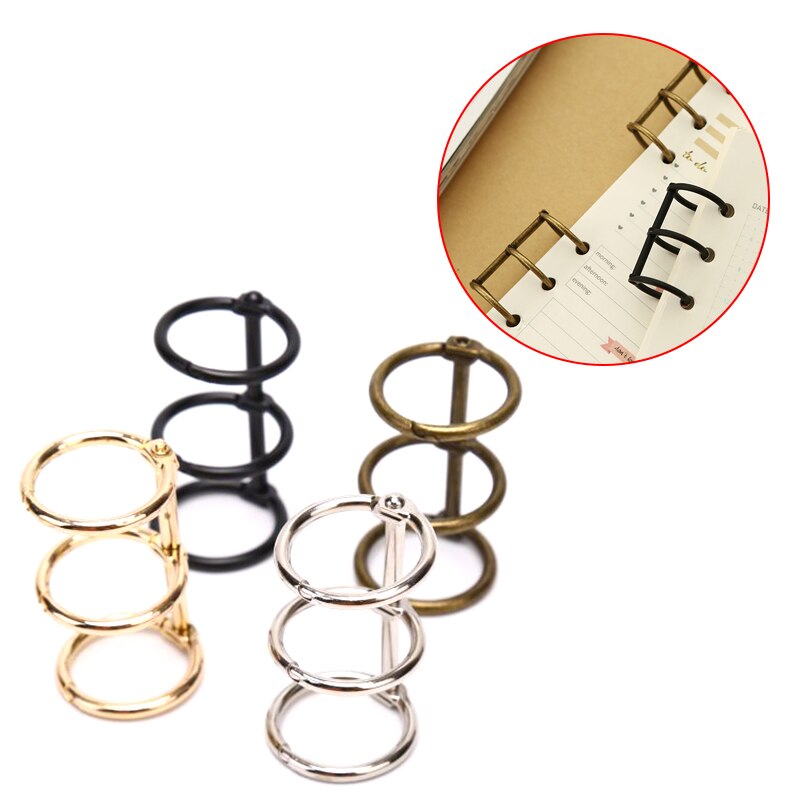 2 Metalen Ring Losbladige Ring Handledger Accessoires Te Houden Tool Handledger Drie Ringen Van Metalen Ring Gesp