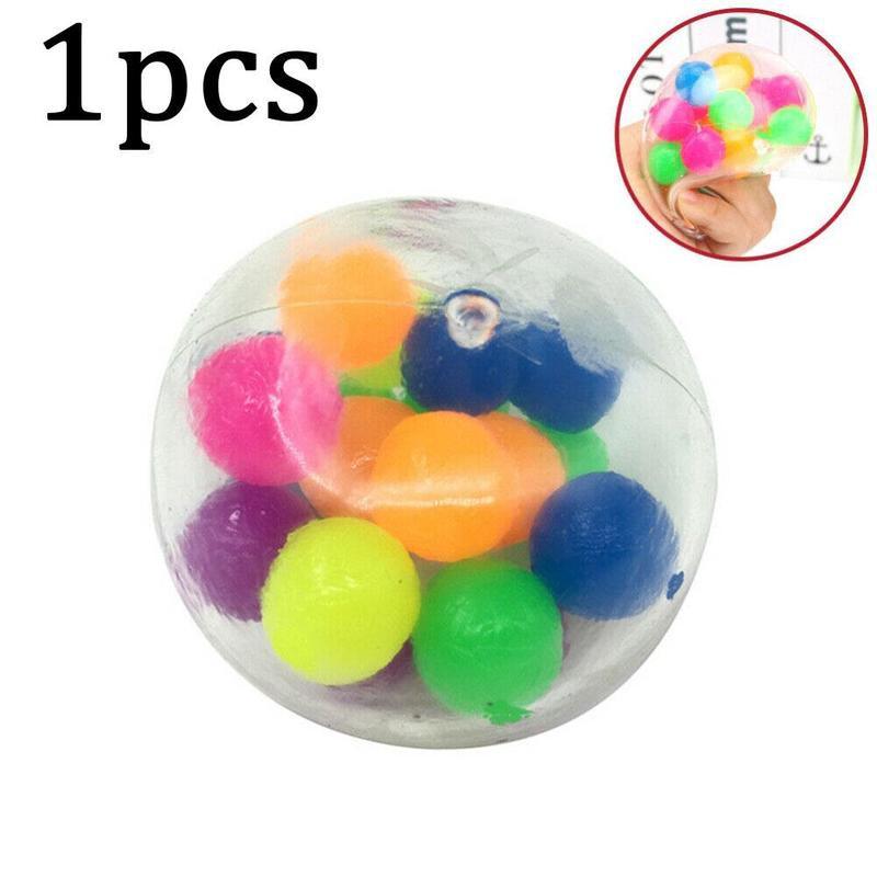 Fidget Toys Stress Balls Non-toxic Color Sensory Toy Relief Reliever Stress Stress Pressure Decompression Office Ball Ball S5N9: Default Title