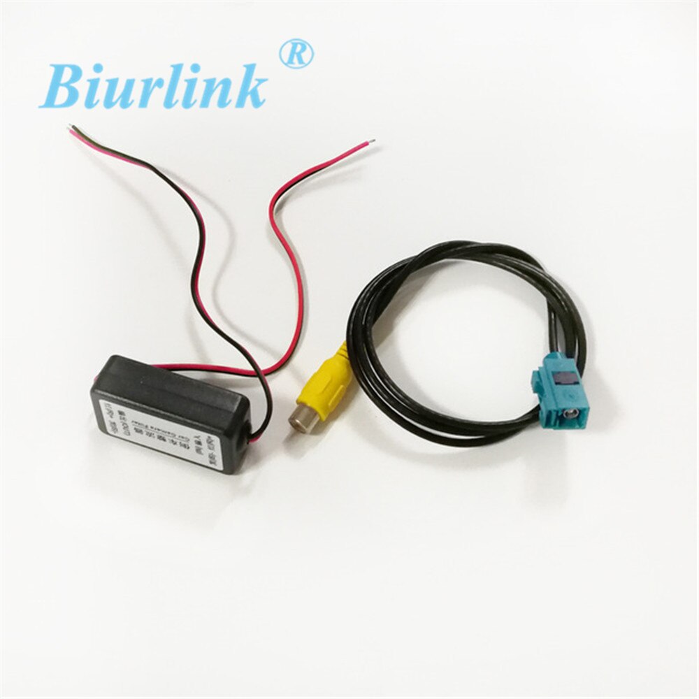 Biurlink Auto Achteruitrijcamera RCA Adapter Dc Relais Condensator Filter Gelijkrichter Adapter Voor Volkswagen Ford Benz