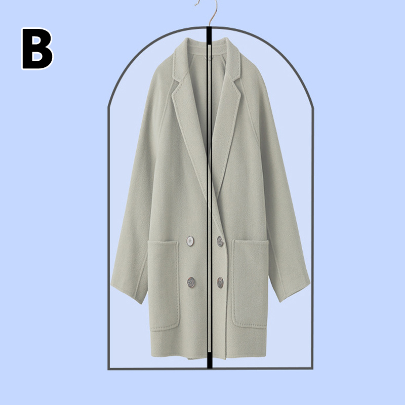 1pcs Transparent Clothing Covers Garment Suit Dress Jacket Clothes Coat Dustproof Cover Protector Travel Bag Dust Cover: 02 / 60x80cm