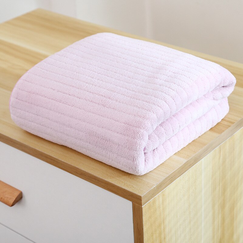 70x140cm Thick Coral Fleece Bath Towel Microfiber Fabric Towel Super Absorbent Quick-Drying Soft Household Bathroom Bath Towel: 05 / 2pcs 70x140cm