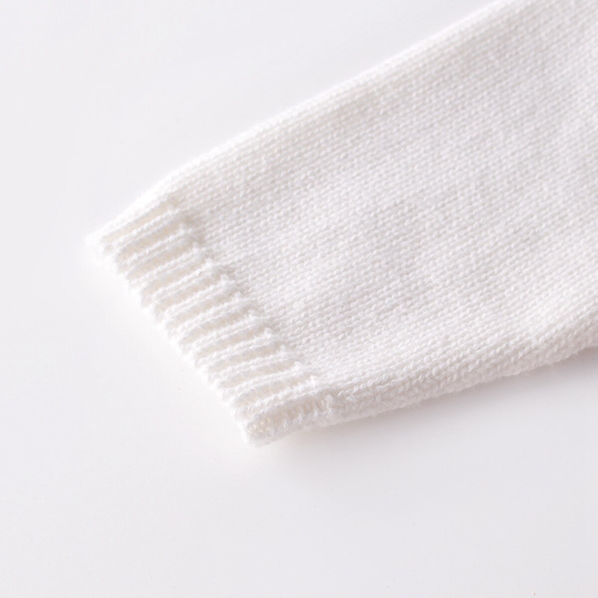 Baby drenge piger efterårs sweater blomster broderi rund hals lange ærmer strik jumpsuit body til baby