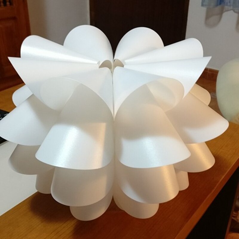 Art bricolage Lotus fleur abat-jour moderne pendentif lumière ombre blanc abat-jour suspension lampe chambre maison décoration de la maison