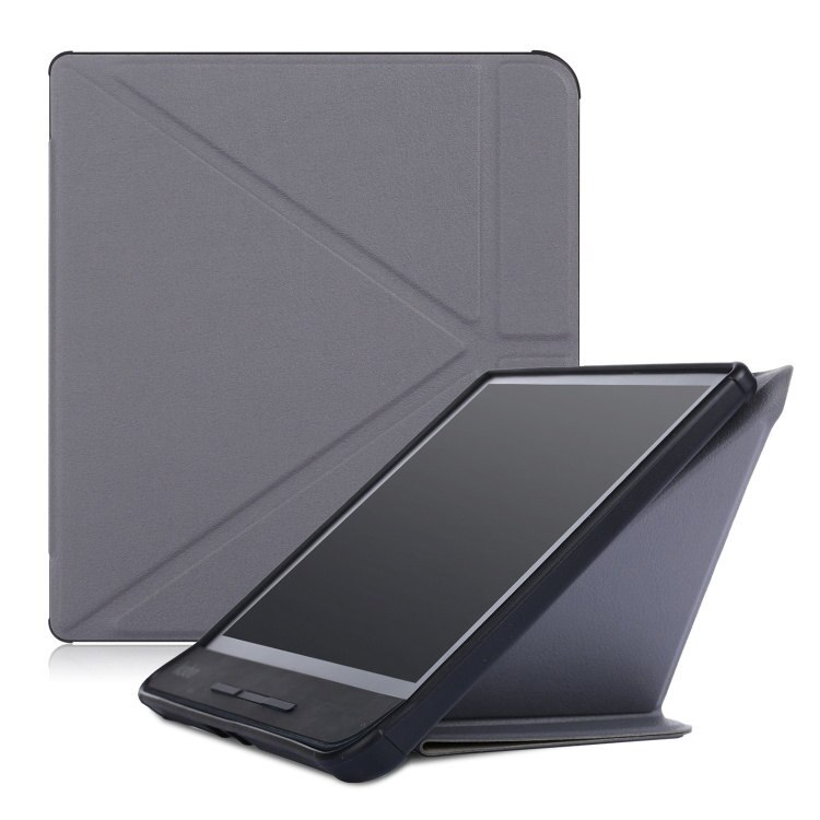 Obudowa stojąca przypadku do Kobo Forma 8 cal czytnik ebooków magnetyczne funkcja automatycznego włączania i wyłączania smart cover + długopis Stylus jako prezent: KST-GRAY-pen