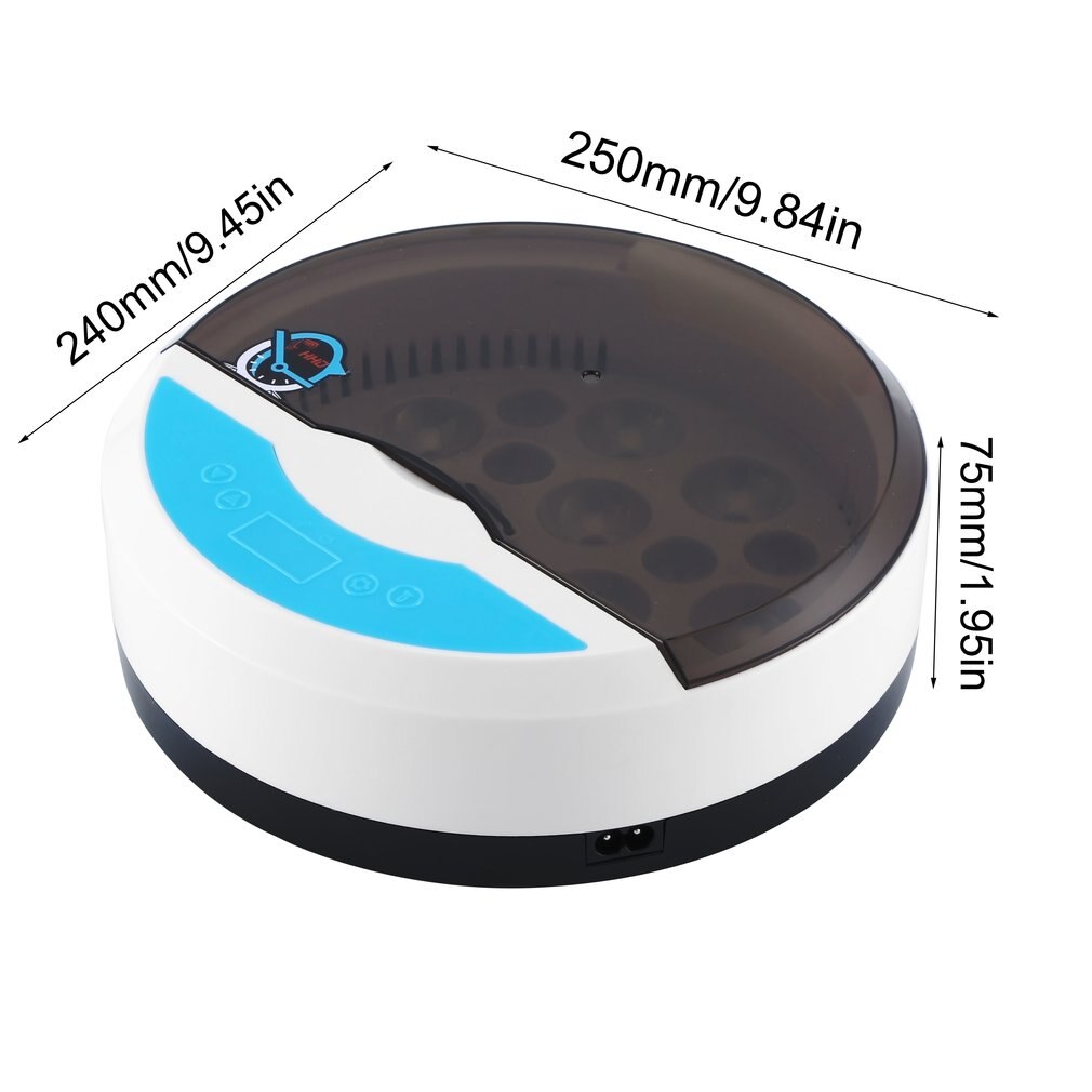 9 Egg Incubator Farm hatching Incubator automatic Digital Temperature Humidity Control LED Bird Eggs incubator