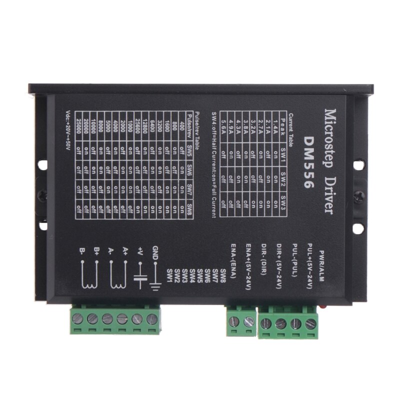 Motor paso a paso Digital bifásico DM556 42/57/86, controlador de Motor paso a paso para equipo eléctrico CNC