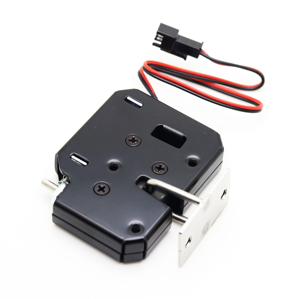 DC 12V 2A Small Solenoid Electromagnetic Electric Control Cabinet Drawer Lockers Lock Pudsh-push , Automatic Open the Door