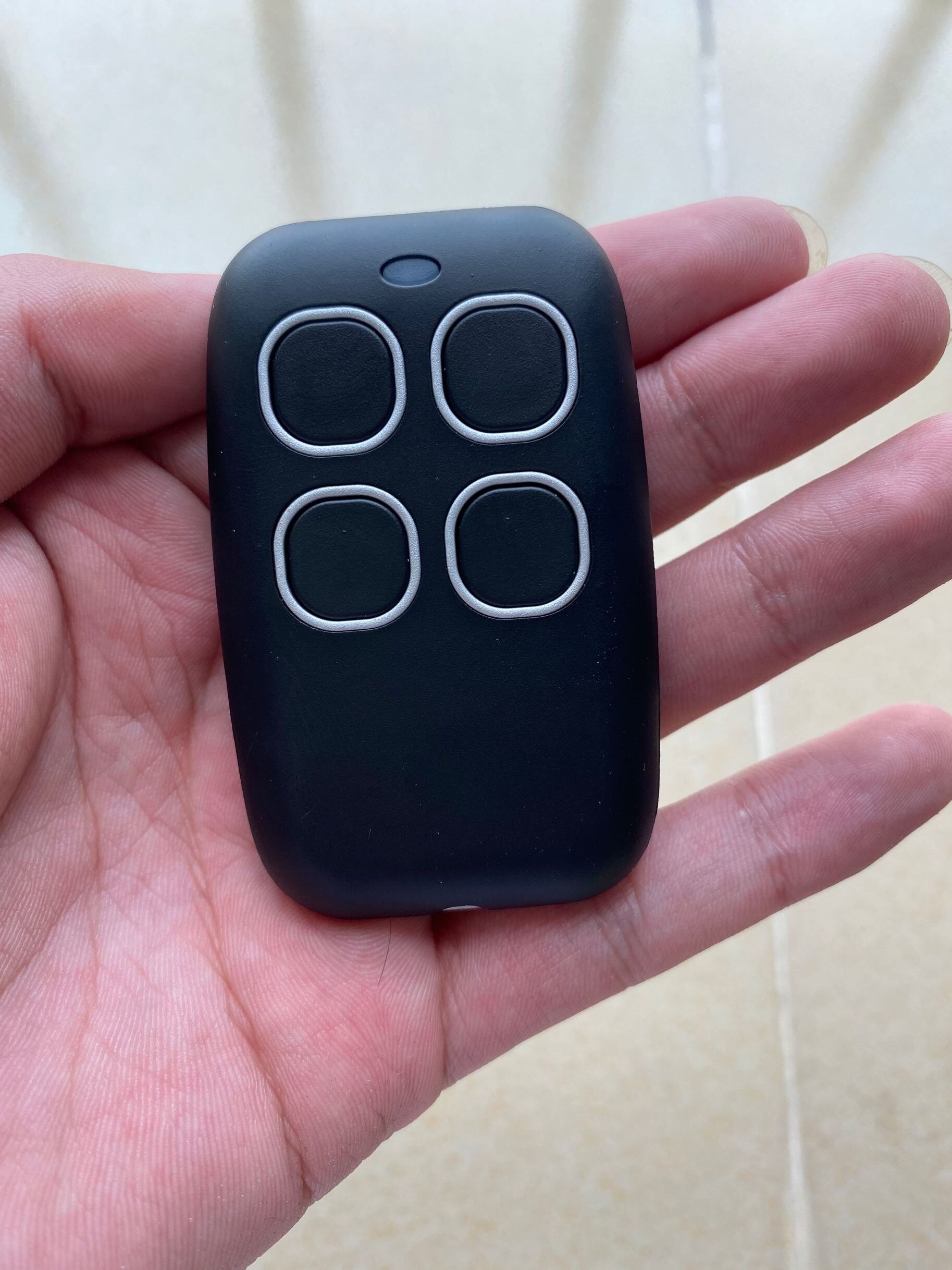 Télécommande de porte de Garage, Multi fréquence 280-868 MHz, commande de porte de Garage, Code à roulement émetteur Fobs 433 868 MHz: Black