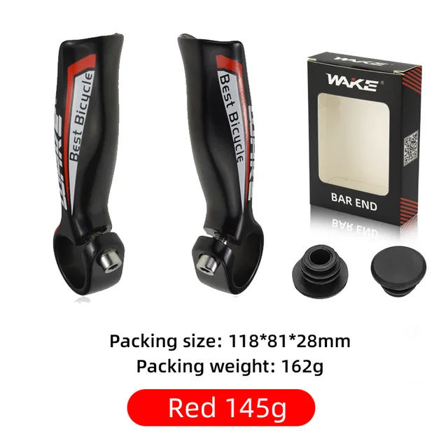 Manillar auxiliar de bicicleta, extremos de manillar de bicicleta de montaña de aleación de aluminio, barra de mango de apoyo de bocina de toro MTB, barra de mango de tornillo de banco de bicicleta: Borgoña