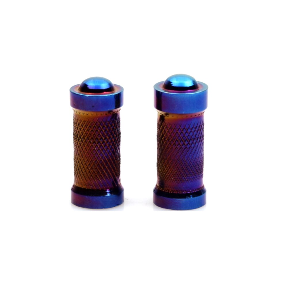 2PCs Durable Aluminum Alloy Motorcycle Valve Cap Dust Cover Wheel Tire Rim Valve Rod Cap Replacement: 004