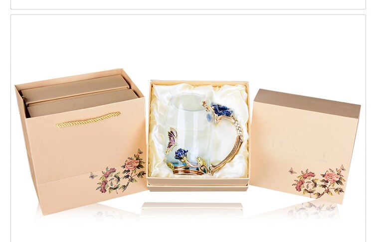 Tekanna box bröllop lådor stor liten storlek för jul födelsedag glas varor paket för ömtåliga produkter muggar
