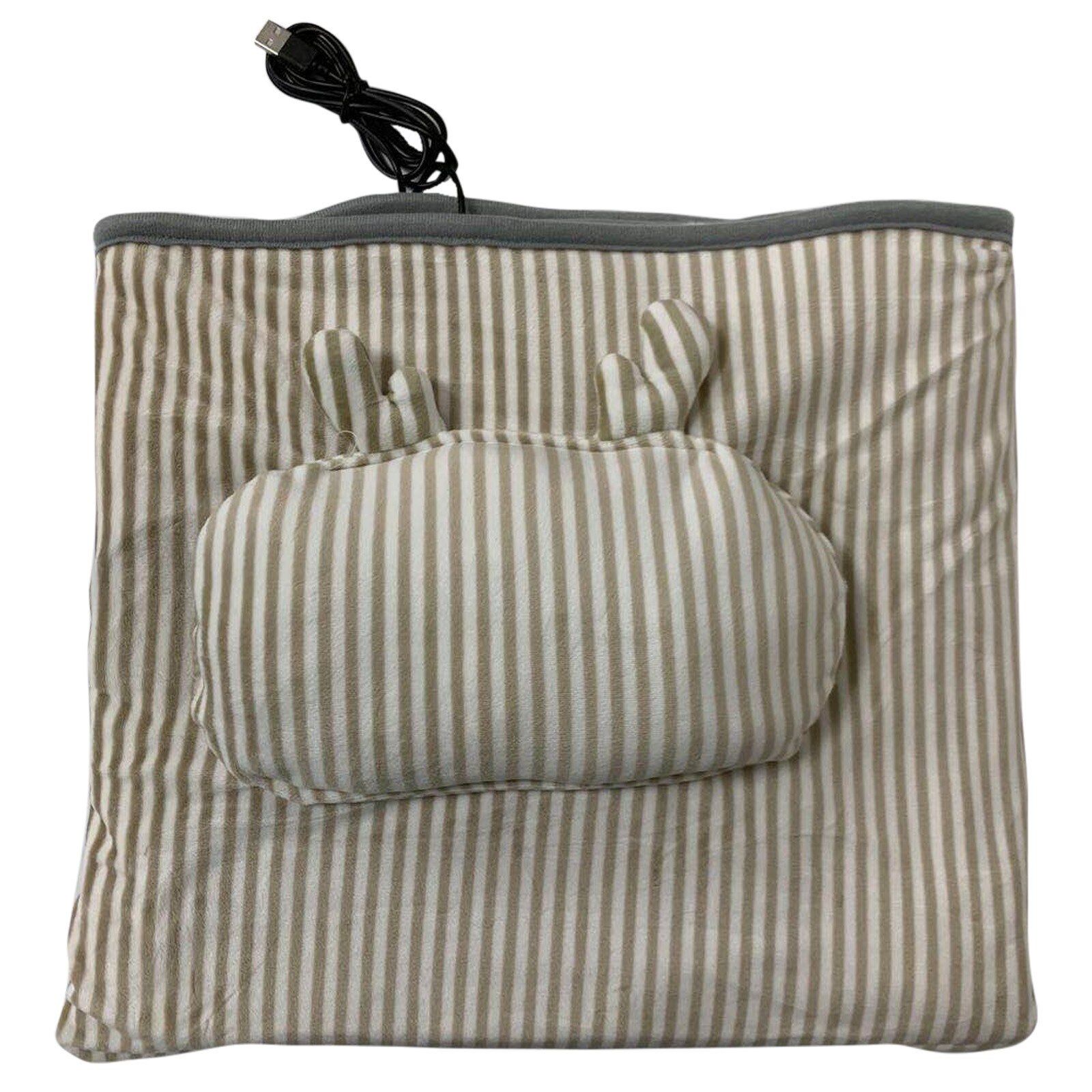 40# Multi Function Fast Heat Electric Blanket Heated Throw Over Blanket Warm Heater Bed Thermostat Soft Electric Heating Blanket: Khaki