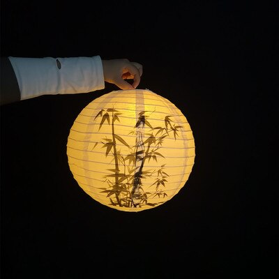 Chinese Year Lantern Festival Mid-Autumn Festival Portable Paper Lantern Chinese Style Antique Hanfu Photo Portable Lantern: 3