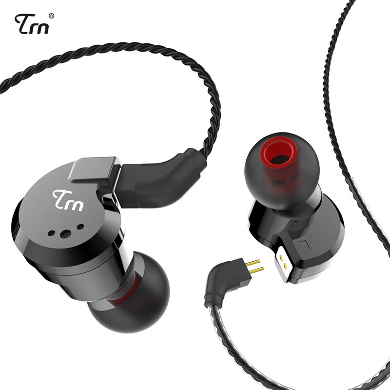 TRN V80 2BA + 2DD Hybrid Metall In Ohr Kopfhörer IEM HIFI DJ Monito Laufende Sport Kopfhörer Ohrstöpsel Headset 2Pin abnehmbare TRN V30