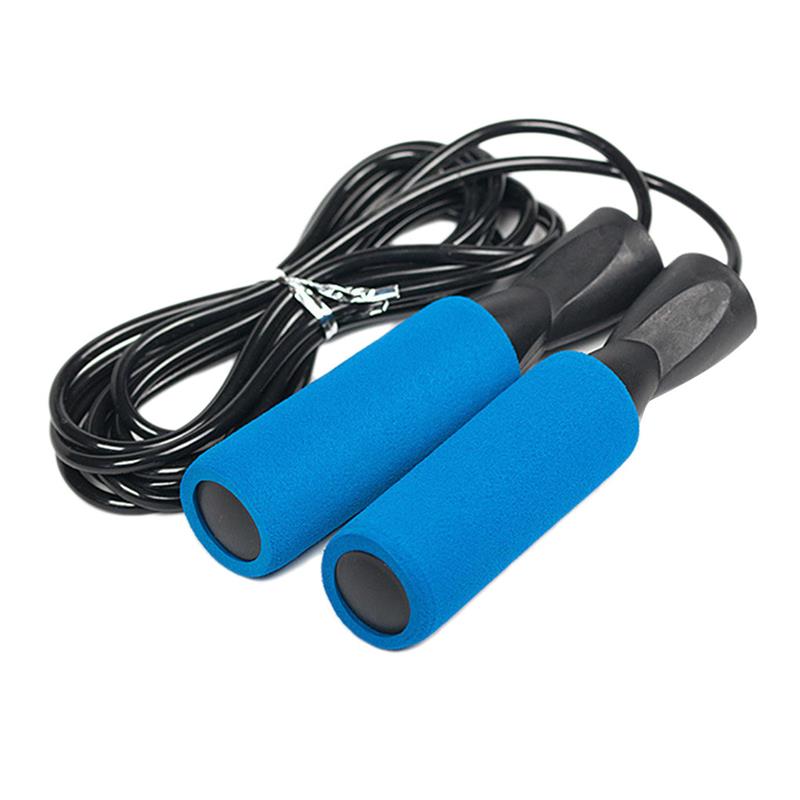 3 Meter PVC Jump Rope Sport Skipping Pin Physical Exam Gym Fitness Home Exercise Slim Body Workout Equipments: blue