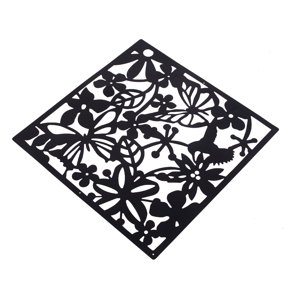 Living Room Hanging Folding Screen Modern Simple Hollow White Dining Room Partition Divider Panel For Home Decor: black