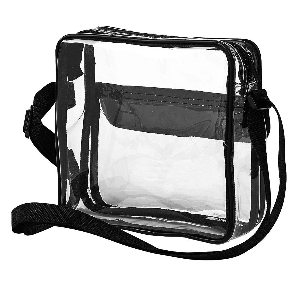 Causual PVC Trasparente Trasparente Donna Borsa con tracolla Borsa A Tracolla Della Gelatina Del Telefono con il Supporto di Carta di Larghezza Cinghie lembo Femininas #25