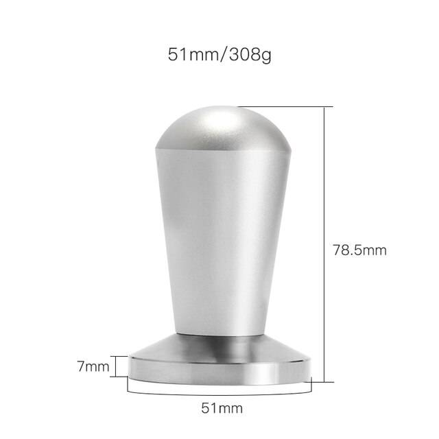 Coffee Press Tool Stainless Steel Based Solid Wooden Handle Coffee Tamper Set Material STAINLESS STEEL: 51mm