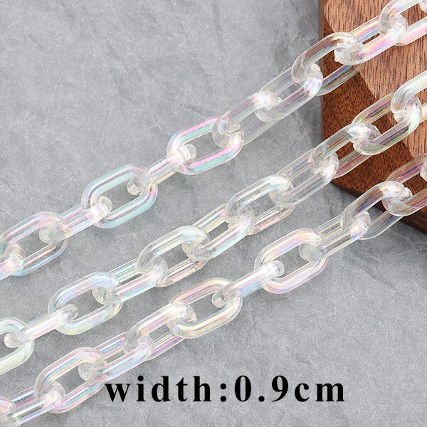 GUFEATHER C109,jewelry accessories,diy chain,plastic material,hand made,jewelry making,charms,diy bracelet necklace,1m/lot: C10901