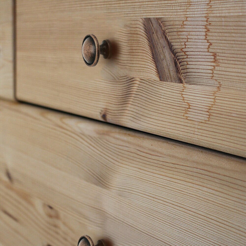 10Pcs Brushed Copper Door Knobs Kitchen Cabinet Drawer Door Furniture Handles Fitting Screw Supplied