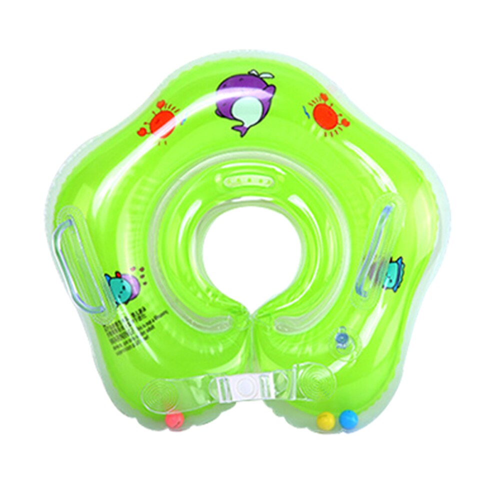 Natation bébé piscines accessoires bébé anneau gonflable bébé cou roues gonflables pour -nés bain cercle sécurité cou flotteur #10: Green