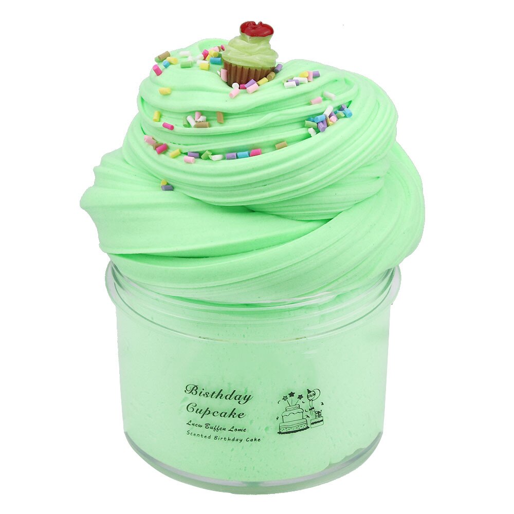 70ml Burro Torta di Melma Soffici Argilla Pendenti E Ciondoli per Slime Additivi Argilla Forniture Plastilina Slimes Kit di Cioccolato Modellazione Giocattolo Per Bambini